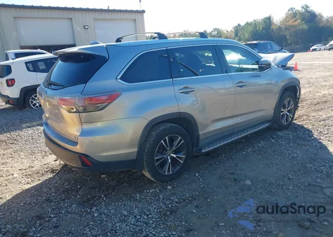 2016 Toyota Highlander Xle из США, поврежденный, VIN 5TDKKRFH8GS506428